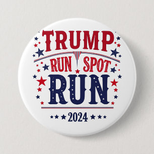 Bóton Redondo 7.62cm Trump Run Spot Executar Debate Sobre Eleições Engr