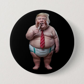 Bóton Redondo 7.62cm Trump Toddler Button