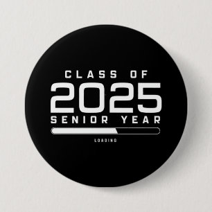 Bóton Redondo 7.62cm Turma de 2025 Último Ano Carregando Senior 2025 