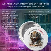 Unir-se Contra a Proibição de Livros Botão Desenha