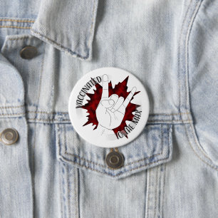 Bóton Redondo 7.62cm Vacinado Até Ao Máximo