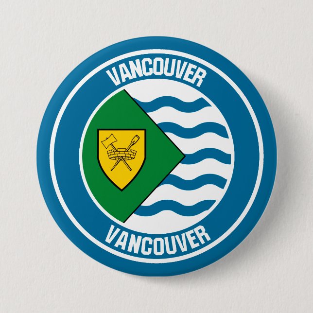 Bóton Redondo 7.62cm Vancouver Round Emblem (Frente)