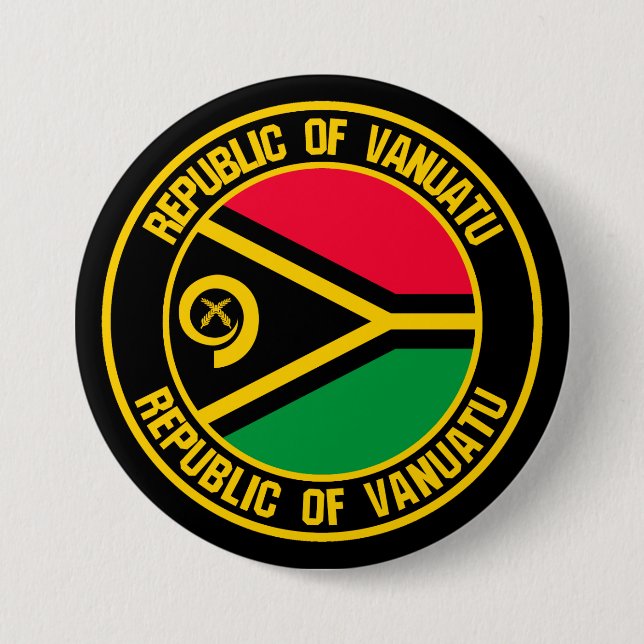 Bóton Redondo 7.62cm Vanuatu Round Emblem (Frente)