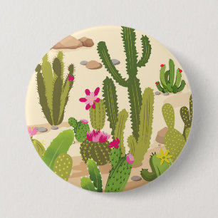 Bóton Redondo 7.62cm Variedades de Cactus
