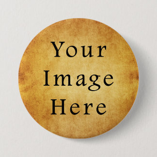 Bóton Redondo 7.62cm Vazio de Papel Dourado para Pergaminho de Colheita