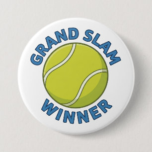Bóton Redondo 7.62cm Vencedor do Grand Slam Bola de Tênis Campeão Espor