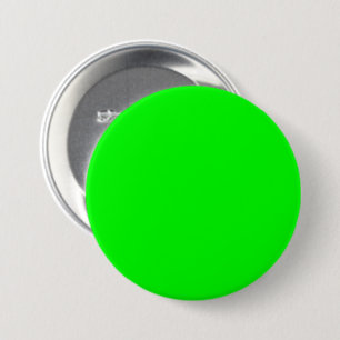 Bóton Redondo 7.62cm Verde limão 00FF00 Color - Com opção para adiciona