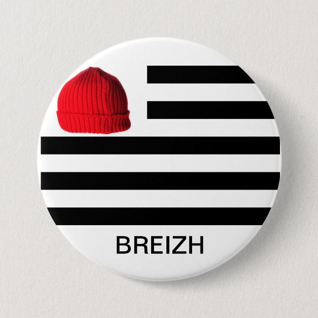 BÓTON REDONDO 7.62CM VERMELHO DA CAPOTA (Frente)