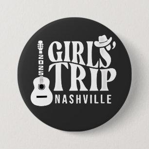 Bóton Redondo 7.62cm Viagem de Garotas Nashville 2025 Férias Verão