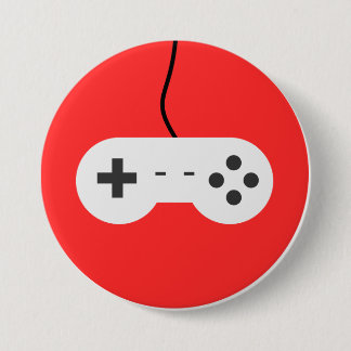 Bóton Redondo 7.62cm Video Game Controller Icon