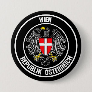 Bóton Redondo 7.62cm Viena Round Emblem