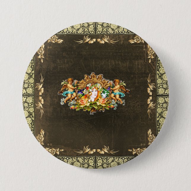 Bóton Redondo 7.62cm Vintage 114 (Frente)