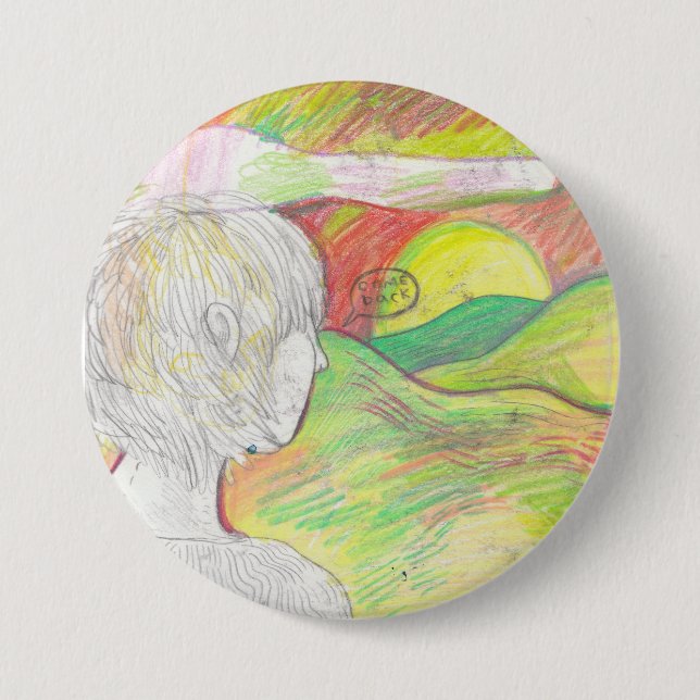 Bóton Redondo 7.62cm Volta o Pin de | (Frente)