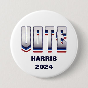 Bóton Redondo 7.62cm Votar Tipografia Moderna - Eleição