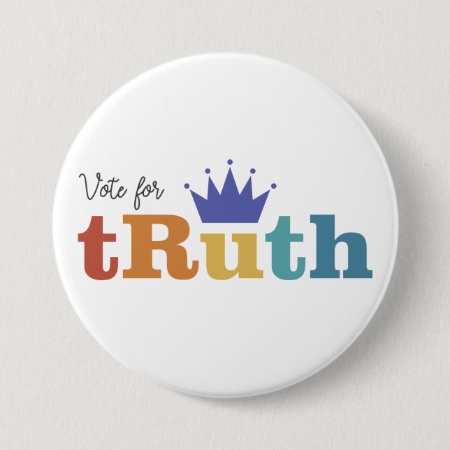 Bóton Redondo 7.62cm Vote for tRuth - RBG Button (Frente)