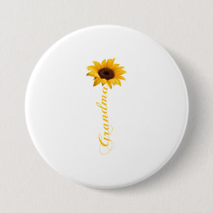 Bóton Redondo 7.62cm Vovó Sunflower T-Shirt GRANDMA - SFLOWER
