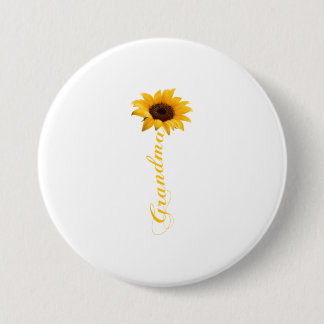 Bóton Redondo 7.62cm Vovó Sunflower T-Shirt GRANDMA - SFLOWER