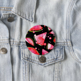 Bóton Redondo 7.62cm Watercolor Melancia 2