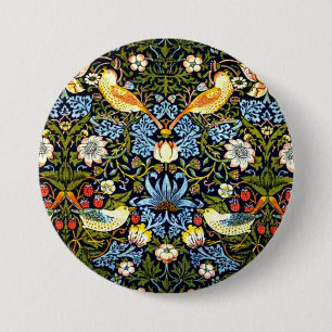 Bóton Redondo 7.62cm William Morris - Ladrão de Morango,