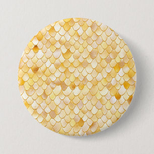 Bóton Redondo 7.62cm Wonky Watercolor Dourado Glitter Metal Scales de S