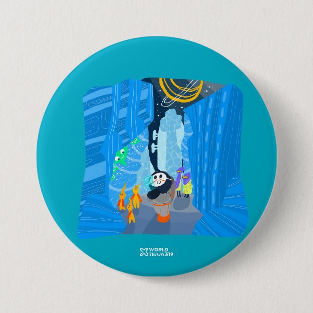 Bóton Redondo 7.62cm xworldteam319_20250805 button  (Frente)