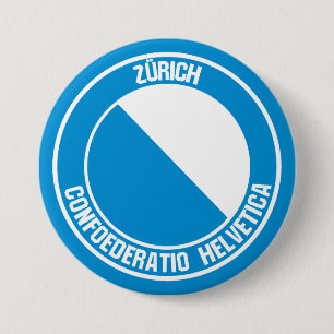 Bóton Redondo 7.62cm Zürich Round Emblem