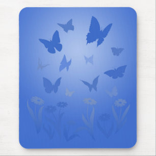 Botterfly Art Mousepad Blue Butterfly Gifts