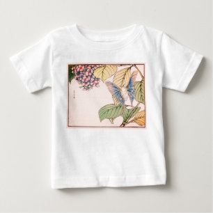 BOTTERFLY DE IMPRESSÃO JAPONÊS DE CAMISA T-SHIRT D