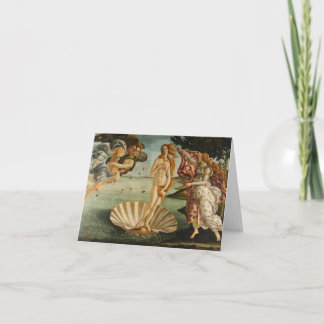 Botticelli o nascimento do cartão de nota de Venus