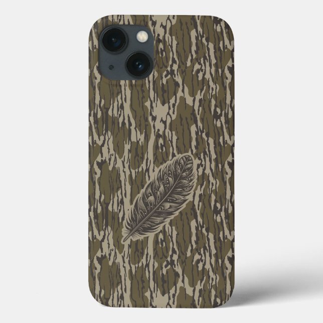 Bottomland Camo Turkey Feather (Verso)