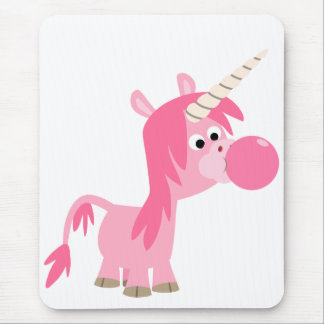 Bótulo de Cartoon Gum Unicorn Mousepad