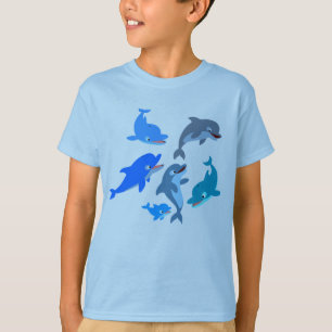 Bótulo de Dolphin Pod Infantil T-Shirt