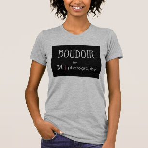 Boudoir por M camiseta para senhoras e fotografi