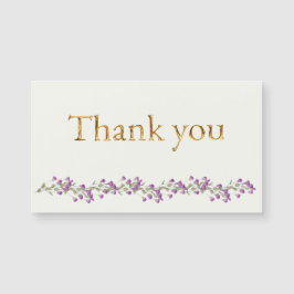 Bough de lavanda com o Elegante Dourado Script Obr