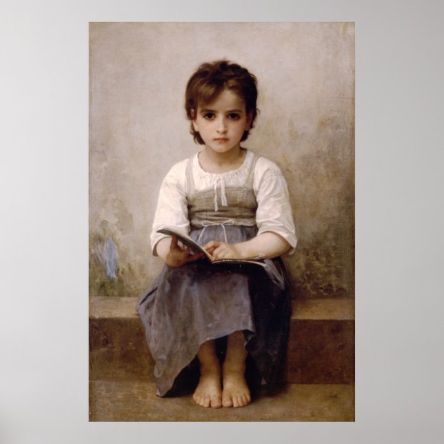 Bouguereau - A Poster de Lição do Duro (Frente)