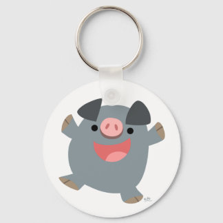 Bouncy Pig Chaveiro de Bouncy de Cartoon Bonito
