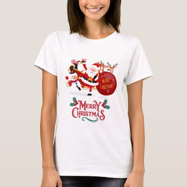 Bouncy Toonz - Camisa de Natal Personalizada (Frente)