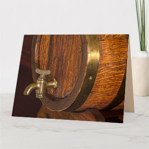 BOURBON BARREL BIRTHDAY GREETING CARTÃO