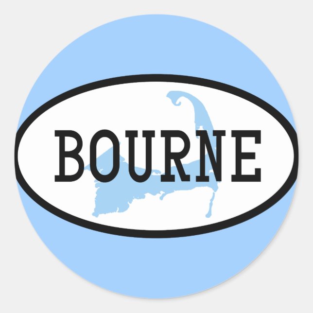 Bourne, MA Adesivo (Frente)