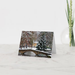 Bourton no Cartão Água de Árvore de Natal