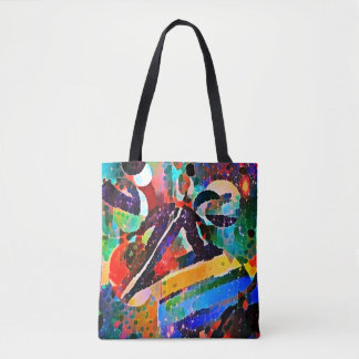 Bowie e Prince Rock fora in Space Tote Bag