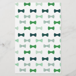 Bowties de padrão Tie do Arco Verde Moderno