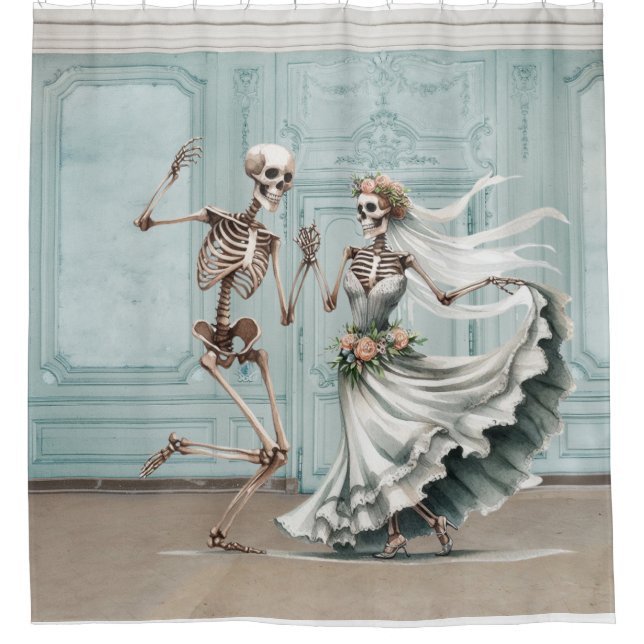 Box Cortina de chuveiro para casamento de dança de esq (Frente)