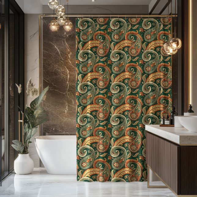 Box Cortina de Tons Terrosos Presente para o Banho dos (Earthy Tones Curtain Gift for Grandparents’ Bath)