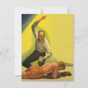 Boxe Esportivo Clássico, Árbitro com Knockout de B