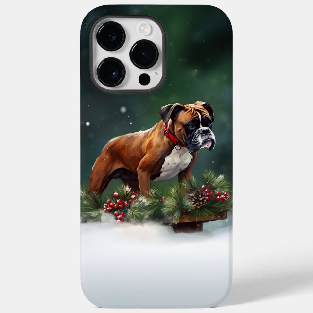 Boxer Natal neve inverno (Verso)