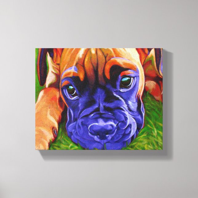 Boxer Puppy na Canvas (Frente)