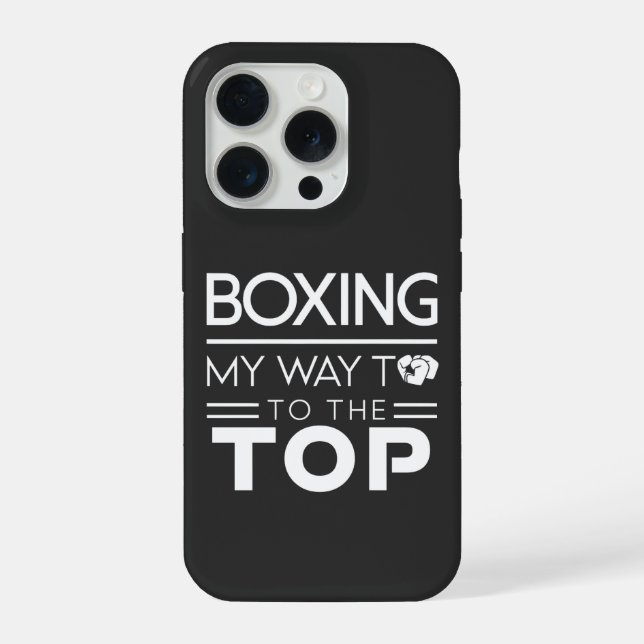 Boxing Motivation Quote Bold Minimal Typography (Verso)