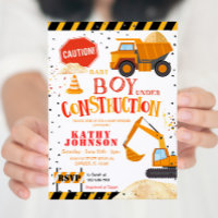 Boy Baby Sob Convite Para Chás de fraldas De Const