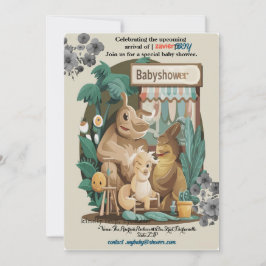 BOY BABYSHOWER ANIMIE Convite